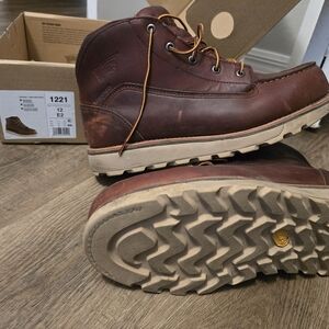 Red Wing Shoes Dark Brown Leather Boots